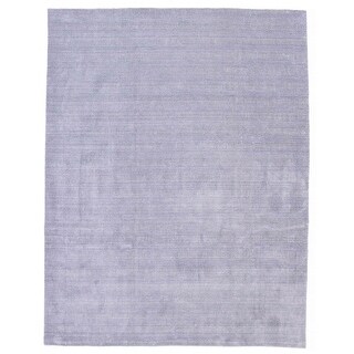 ECARPETGALLERY Hand Loomed Pearl Indigo Wool Rug - 9'2 x 11'10 - Bed ...