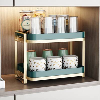 Double Layer Kitchen Drain Tray, Tea Plate Bowl Cup Dish Drying Rack