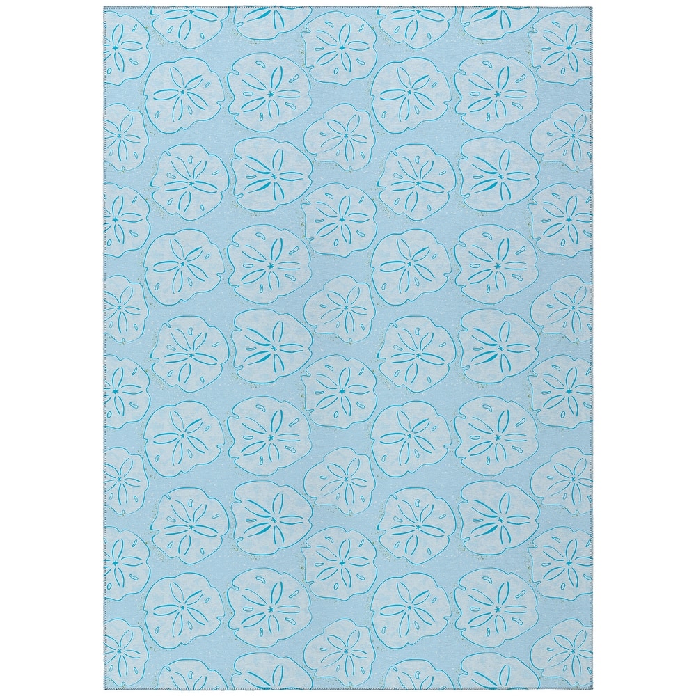 Indoor/ Outdoor Surfside Starfish Washable Rug New