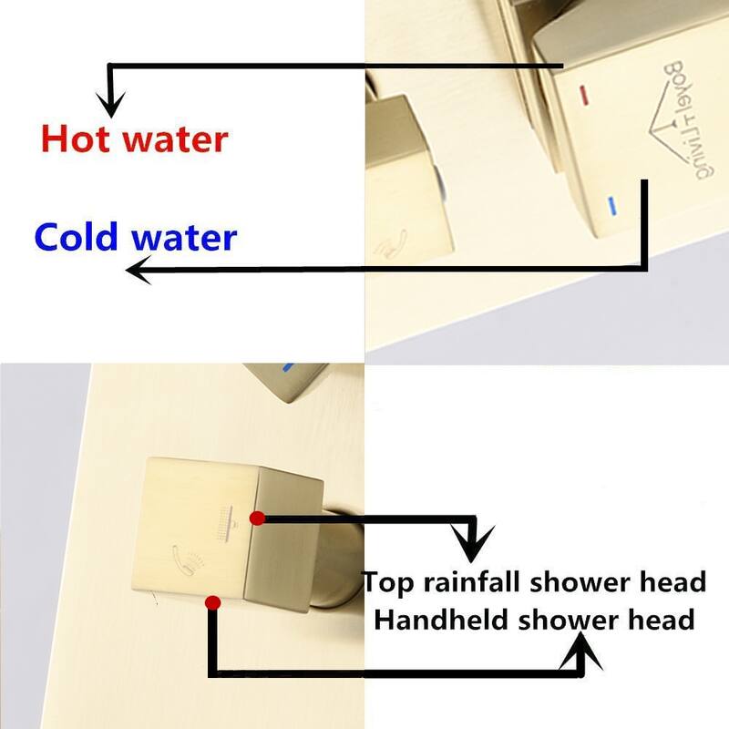 Proox 10" ORB Rainning Shower Wall Mounted with Pressure Balancing Valve - 10 inch