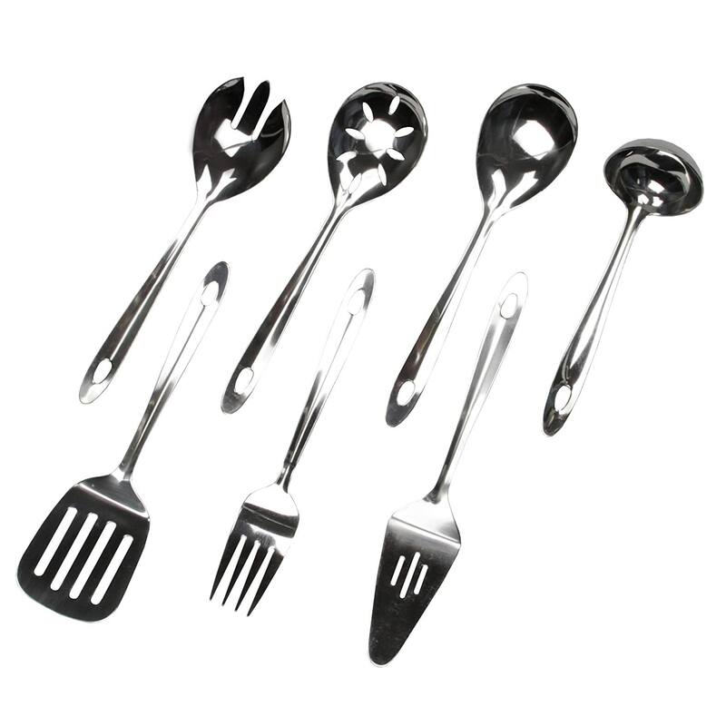 Chef Craft 9" Stainless Steel Meat & Potato Serving Fork with Sleek Mirror Finish