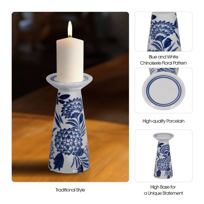 Sagebrook Home's Elegant Porcelain Candle Holder