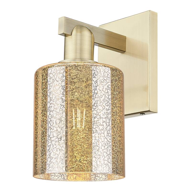 Innovations Lighting 716-1W-11-5 Cobbleskill Sconce Cobbleskill 11" - Antique Brass / Mercury