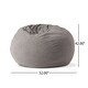 preview thumbnail 23 of 24, Newalla Modern Shearling 5-foot Bean Bag by Christopher Knight Home