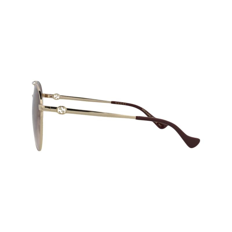 Gucci Aviator-Frame Metal Sunglasses - NS