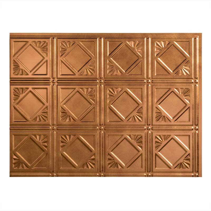 FASÄDE Traditional Style 4 Decorative Vinyl Backsplash Panel - 5 Pack - Antqiue Bronze