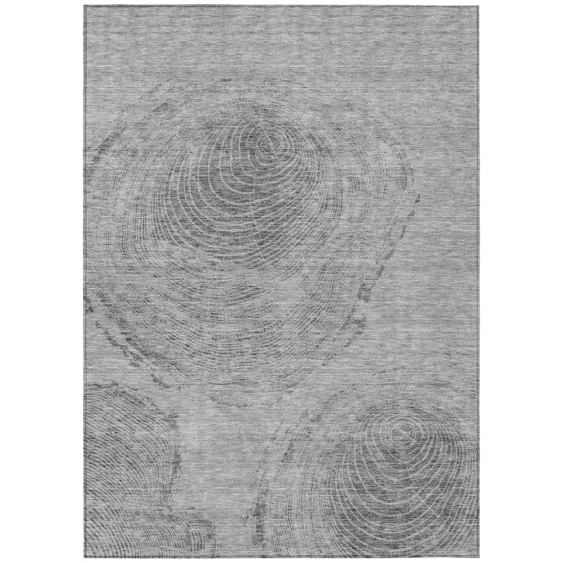 HomeRoots Abstract Transitional Rectangle Outdoor Rug