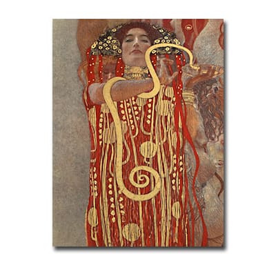 Medicina by Gustav Klimt Gallery Wrapped Canvas Giclee Art (32 in x 24 in)
