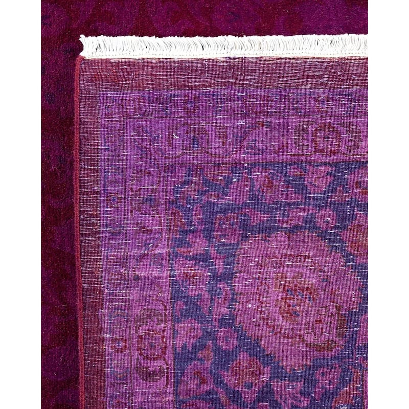Fine Vibrance, One-of-a-Kind Hand-Knotted Area Rug - Red, 8' 2" x 10' 5" - 8' 2" x 10' 5"