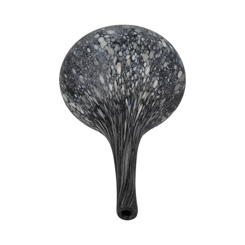 Glass Teardrop Silhouette Bottle - Gray