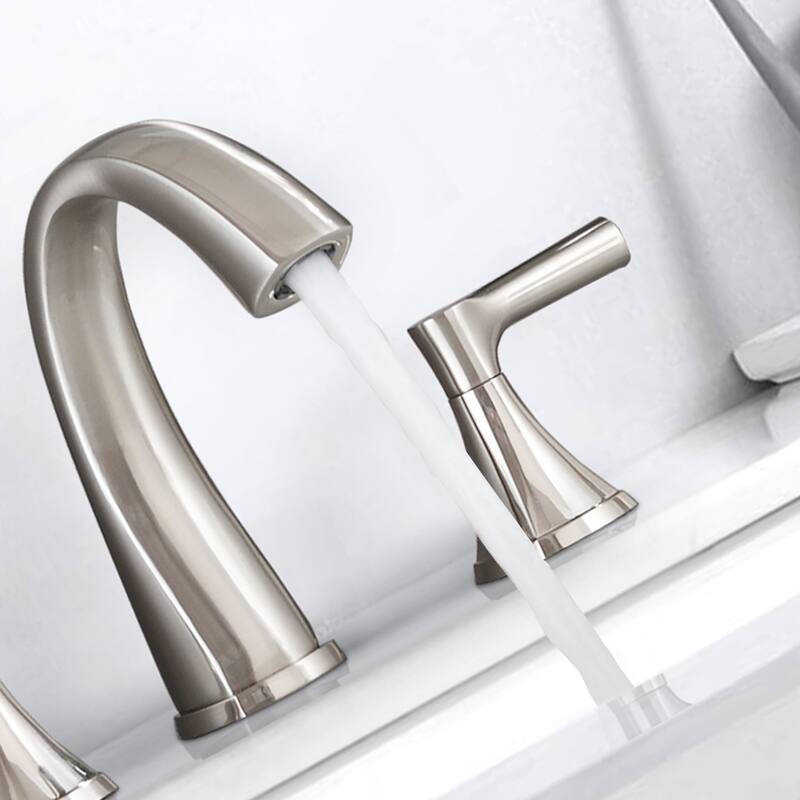 BATHLET Widespread Bathroom Sink Faucet with Drain Assembly