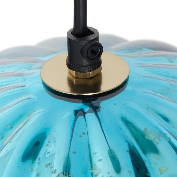 Teal and gold light shade store