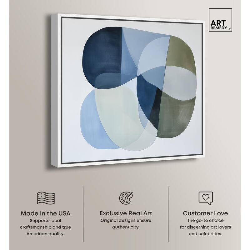 Serene Overlap II Canvas by Art Remedy