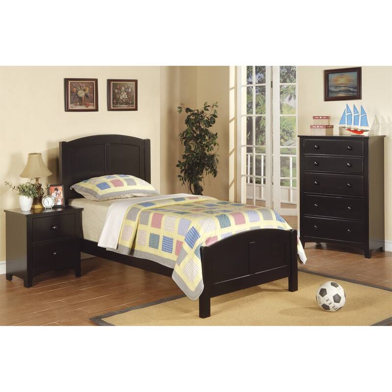 2-Drawer Traditional Design Solid Wood Nightstand 24.8 in. H X 22 in. W X 16 in. D