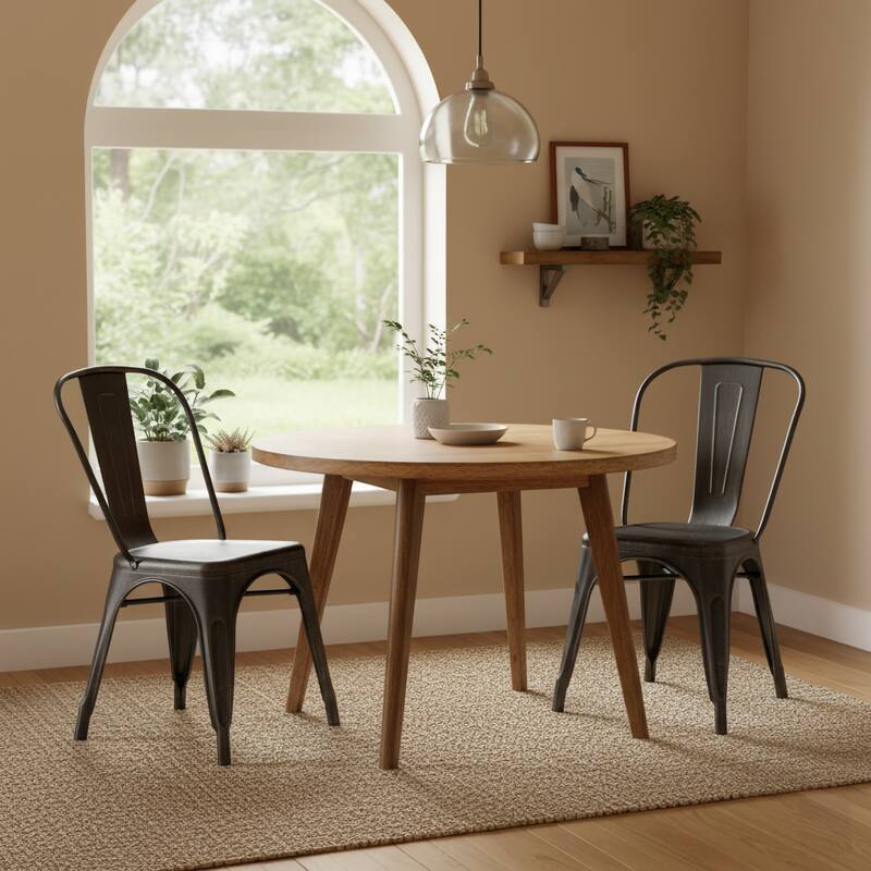 Modern Metal Dining Room Kitchen Bar Chair Set