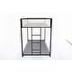 preview thumbnail 24 of 26, Bunk Bed Black with White Mesh Guard Rail