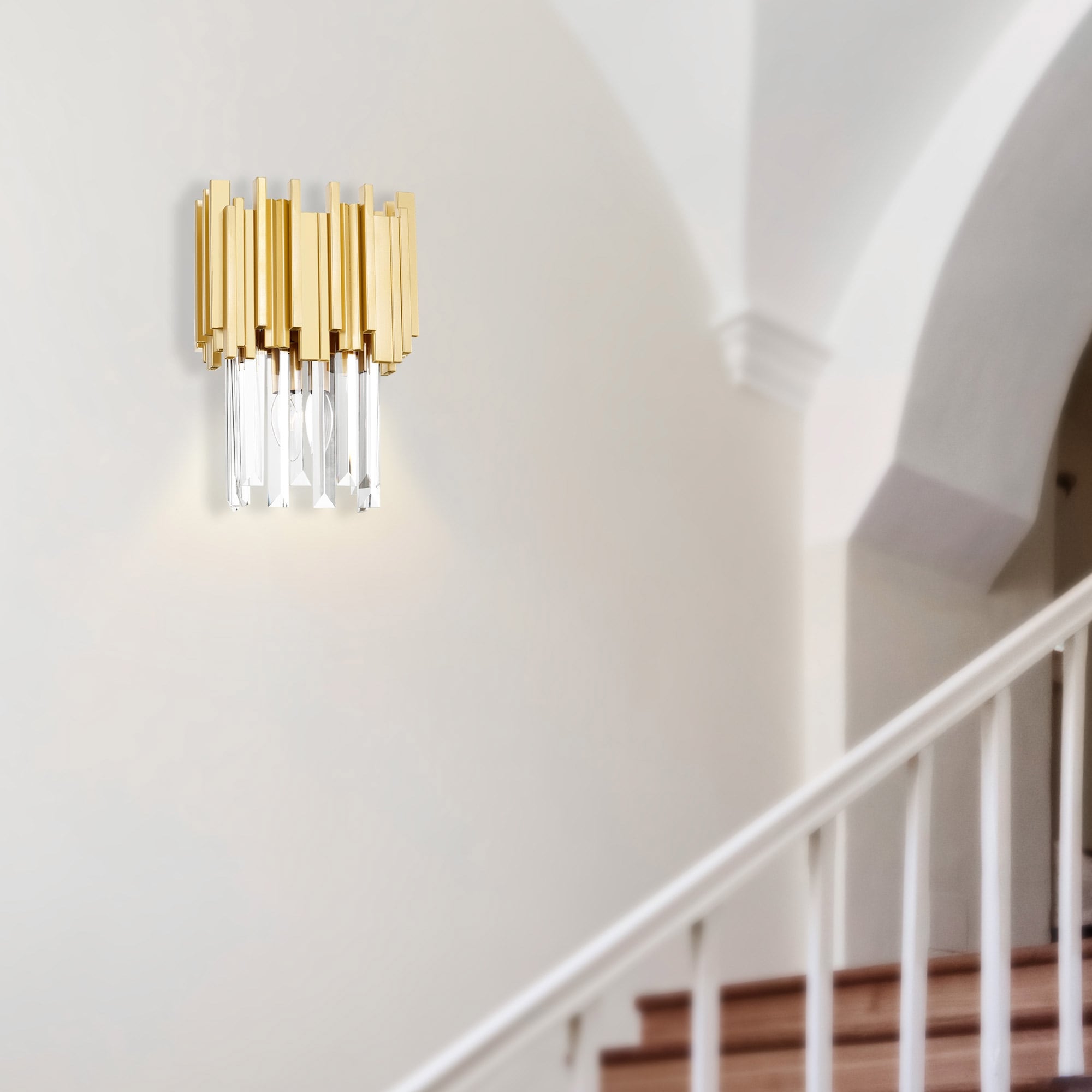 CWI Lighting Deco 1 Light Medallion Gold Wall Light - Medallion Gold