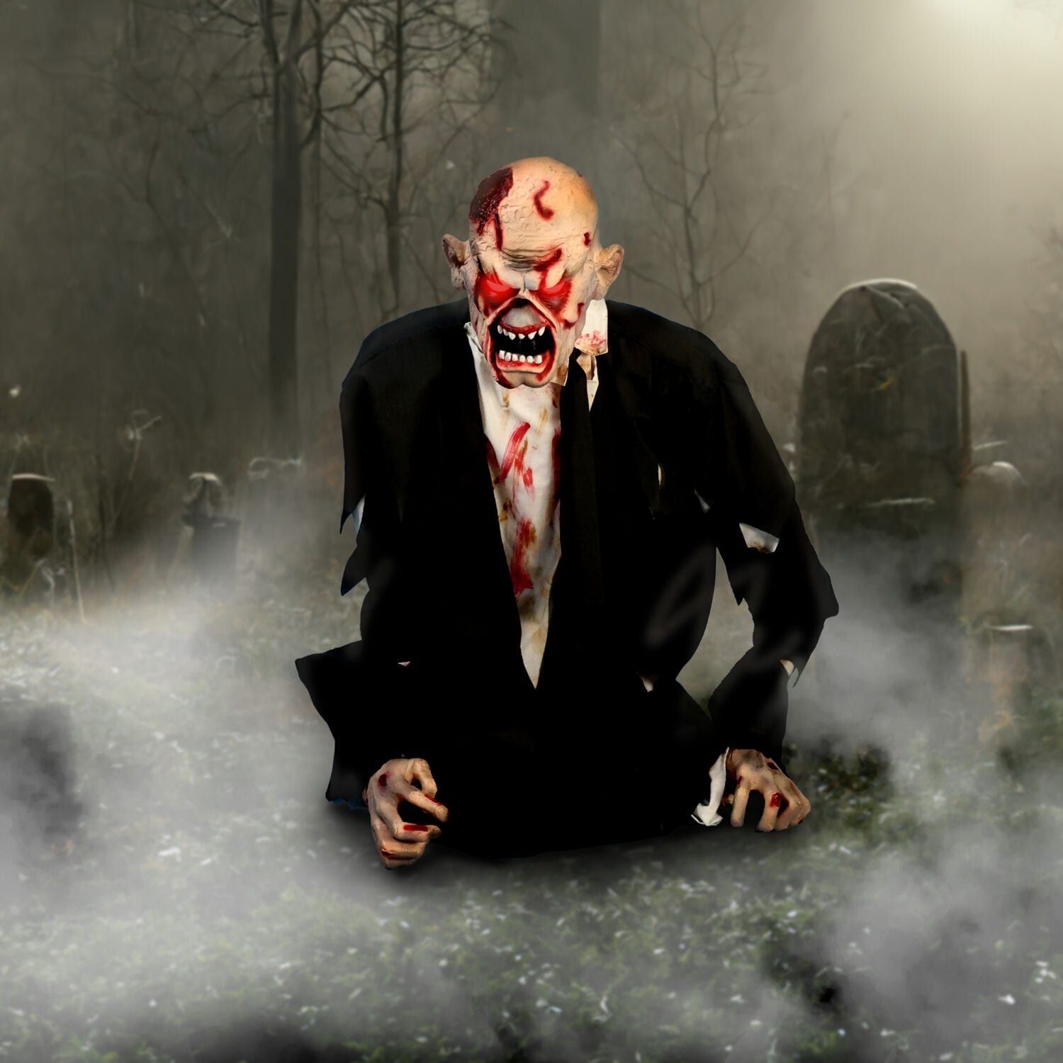 Haunted Hill Farm Damien by Tekky, 5.2-Ft. Premium Halloween Animatronic