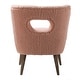 preview thumbnail 31 of 34, Dulcinea Ullna Lambskin Sherpa Upholstery Accent Chair by HULALA HOME
