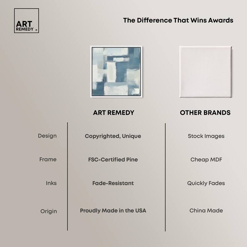 Deconstructed Blue III Canvas by Art Remedy