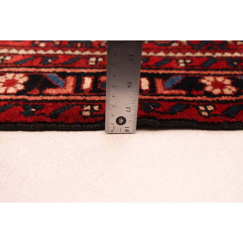 ECARPETGALLERY Hand-knotted Andelz Red Wool Rug - 3'2 x 13'0