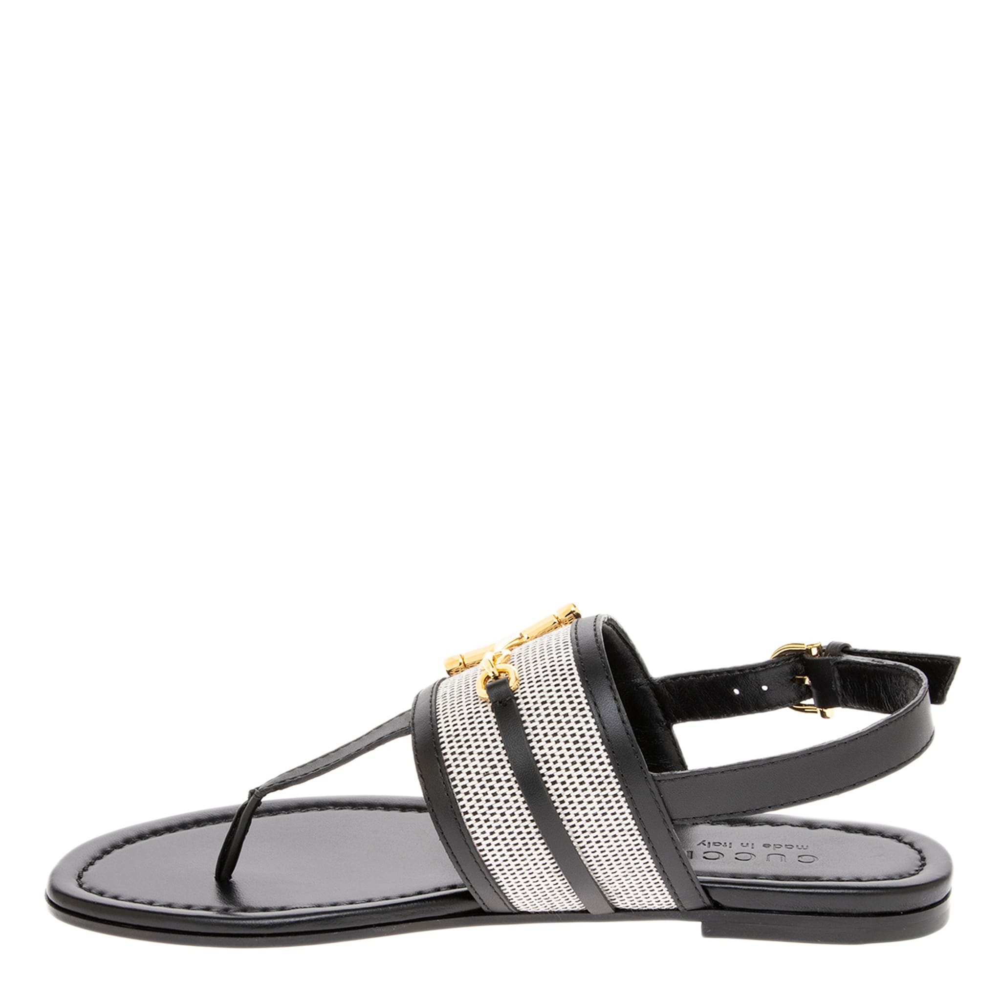 Gucci Horsebit Thong Flat Sandals - Overstock - 44082286