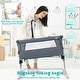preview thumbnail 4 of 8, Gymax Portable Baby Bed Side Crib Height Adjustable W/ Music Box & - See Details
