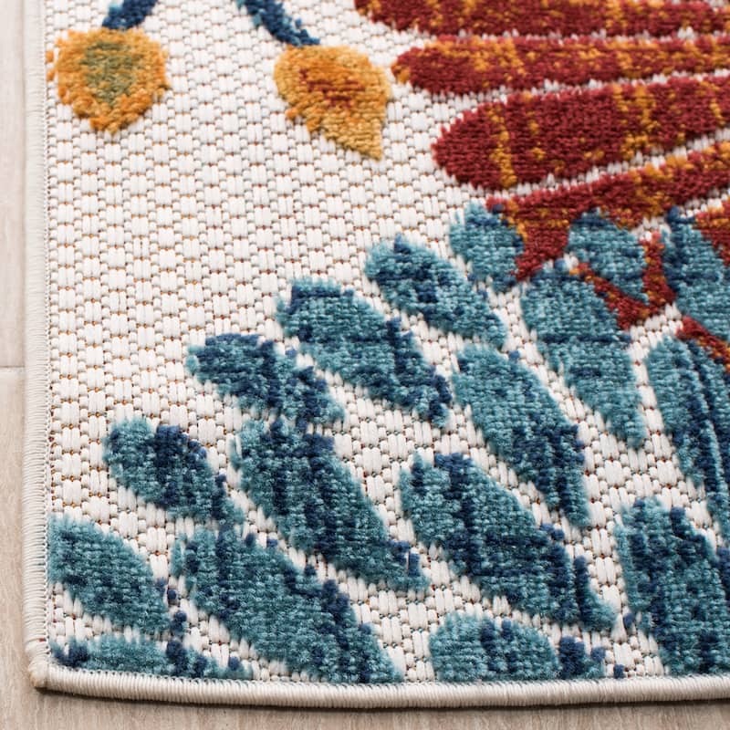 SAFAVIEH Cabana Lilah Indoor/ Outdoor Waterproof Patio Floral Rug