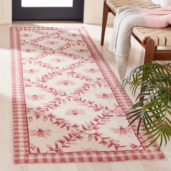 SAFAVIEH Handmade Chelsea Aubree French Country Trellis Wool Rug