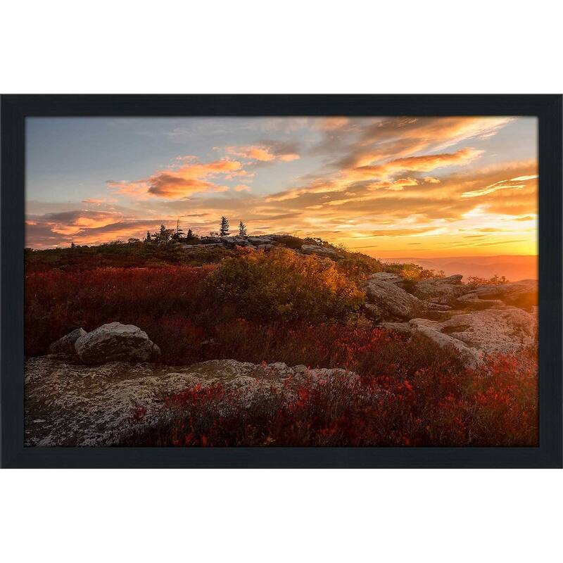 "Sunrise in Fall II (Horizontal)" Print on Acrylic