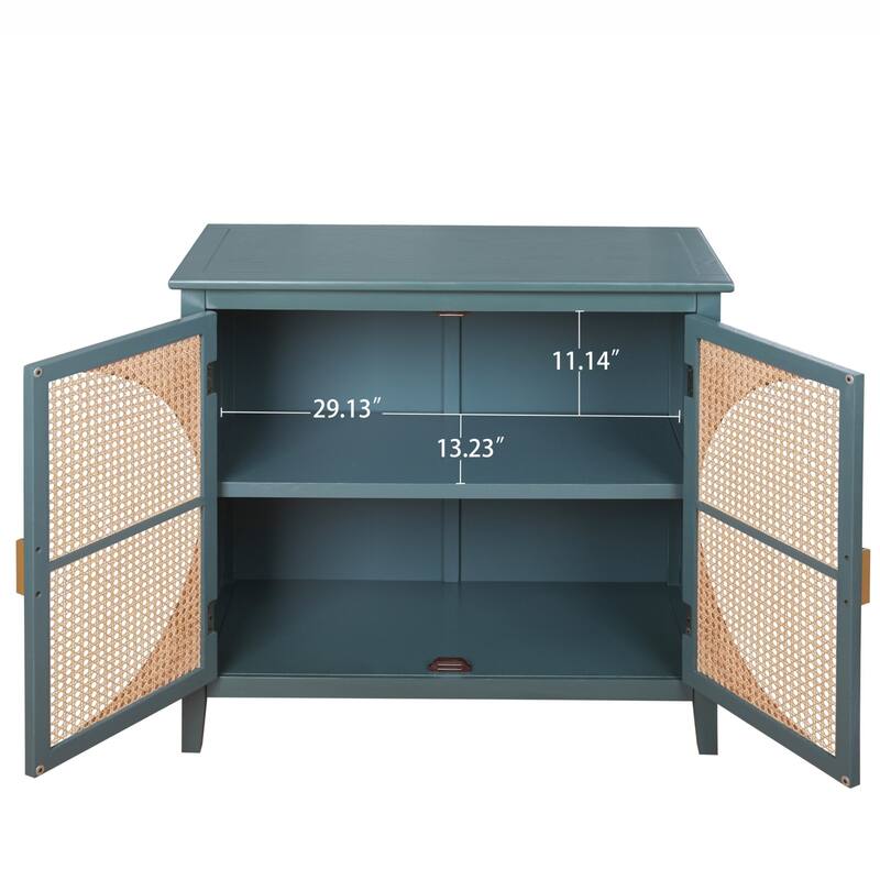 Modern Natural Rattan Nightstands With 2/3 Drawers