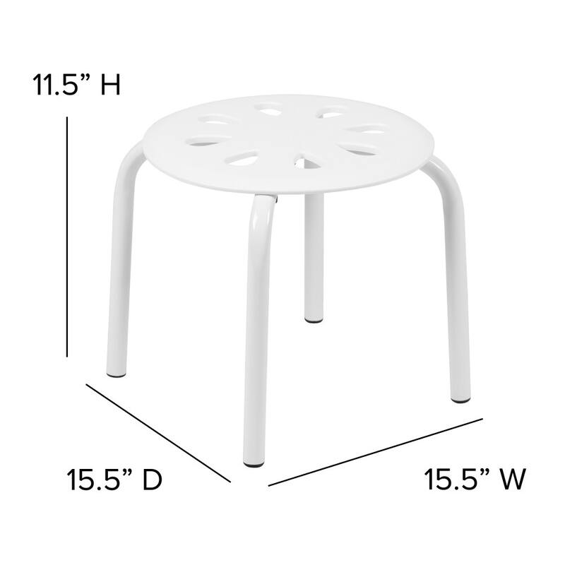 Plastic Nesting Stack Stools - Classroom/Home, 11.5"Height (5 Pack)