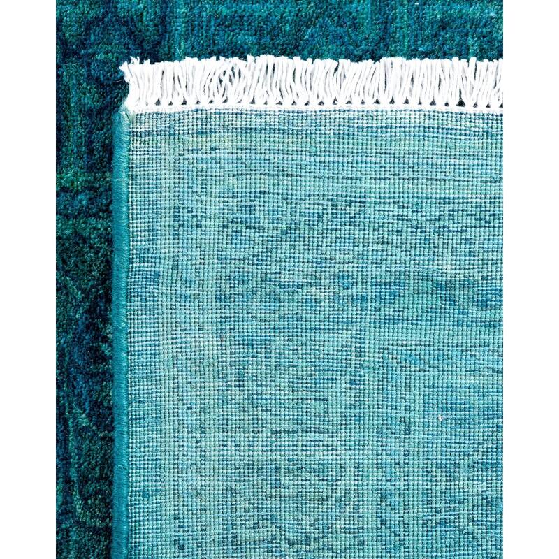 Contemporary Overdyed Wool Hand Knotted Area Rug - 2' 9" x 3' 8"