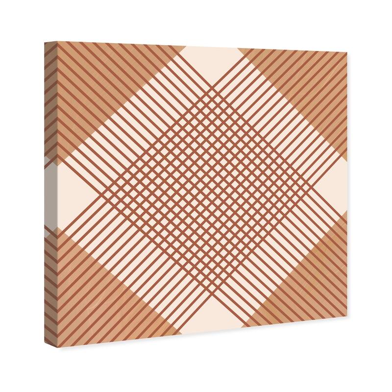 Wynwood Studio Canvas Abstract Sun Prints Notepad Brown and Cream White Modern & Contemporary Wall Art Canvas Print