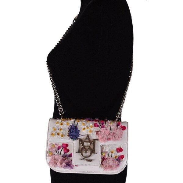floral leather purse