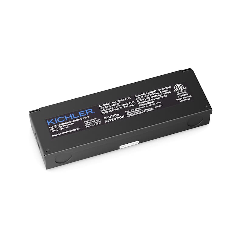 Kichler Lighting 6TD 24V 96W Direct Wire Dimmable Power Supply Textured Black