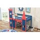 preview thumbnail 4 of 7, Twin Size Castle Shaped High Quality Pinewood Loft Bed with Underbed Storage Space and Side Rails