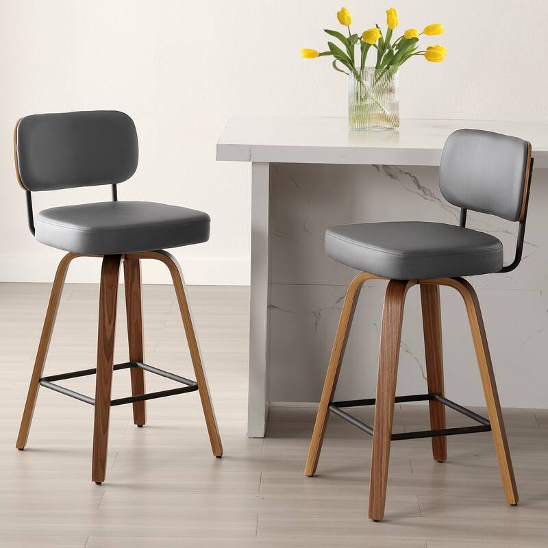 26"/29" Swivel Bar Stools/ Counter Stools with Bentwood Legs