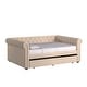 preview thumbnail 8 of 27, Knightsbridge Queen Tufted Chesterfield Daybed by iNSPIRE Q Artisan