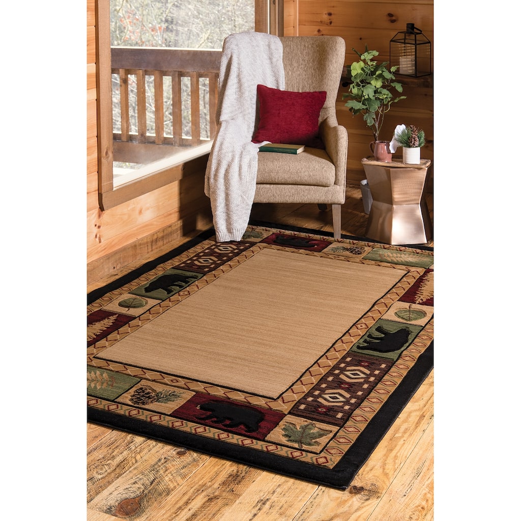 Westfield Home Graham Cresson Beige Hand-Carved Area Rug