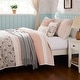 preview thumbnail 33 of 68, Madison Park Vanessa 6 Piece Cotton Percale Quilt Set with Throw Pillows