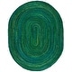 preview thumbnail 46 of 79, SAFAVIEH Handmade Braided Lilie Country Cotton Rug 8' x 10' Oval - Green - Oval