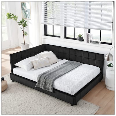 Full Size Upholstered Tufted Bed Frame