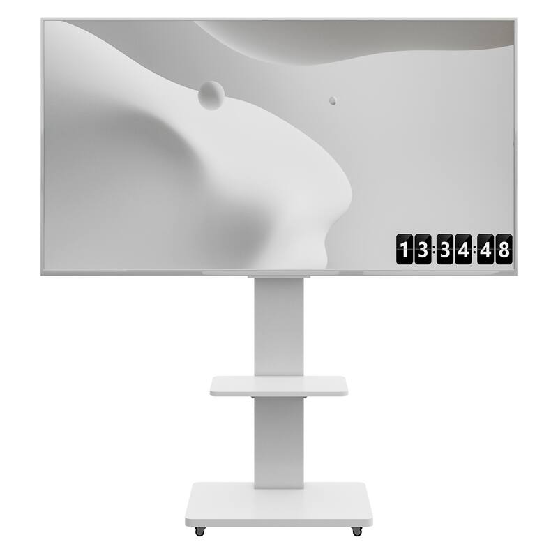 TV Stand Mobile TV Cart with Shelf