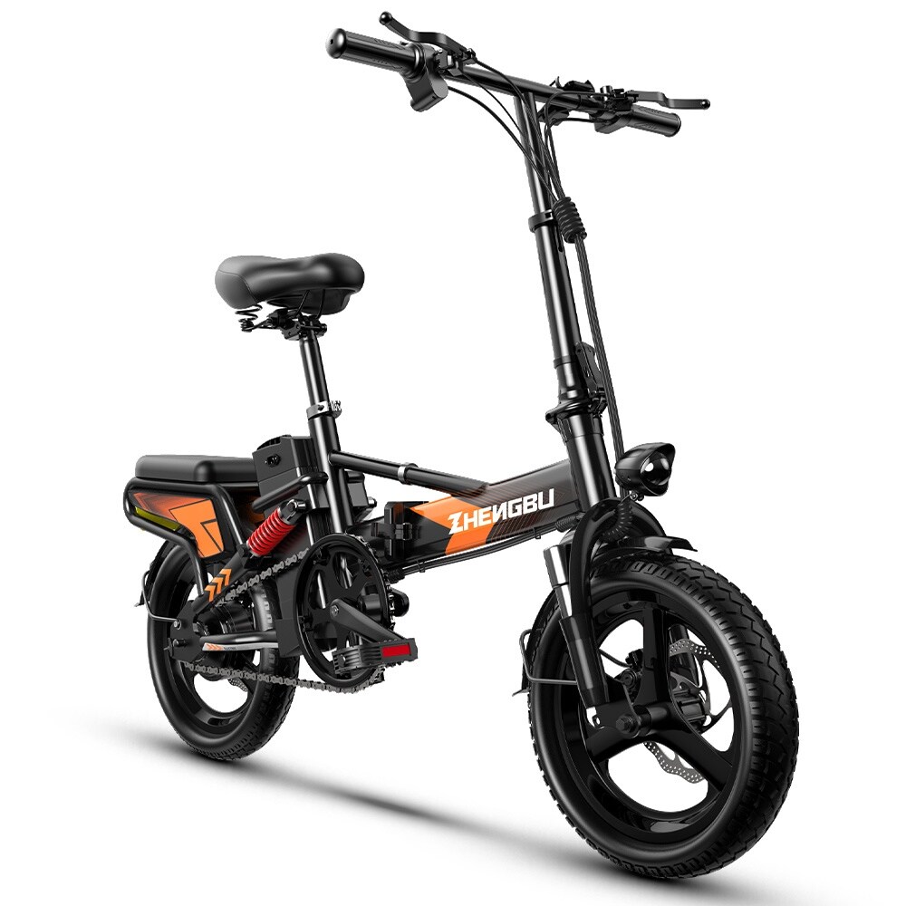 400W Electric Commuter Bikes, Folding Mini Ebike 14'' Electric