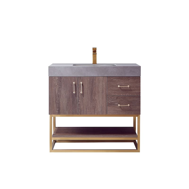 Miseno MV789036-NM Alistair 36" Free Standing Single Basin Vanity Set