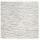 preview thumbnail 19 of 19, SAFAVIEH Handmade Flatweave Montauk Gjyle Casual Cotton Rug 4' Square - Silver - Square