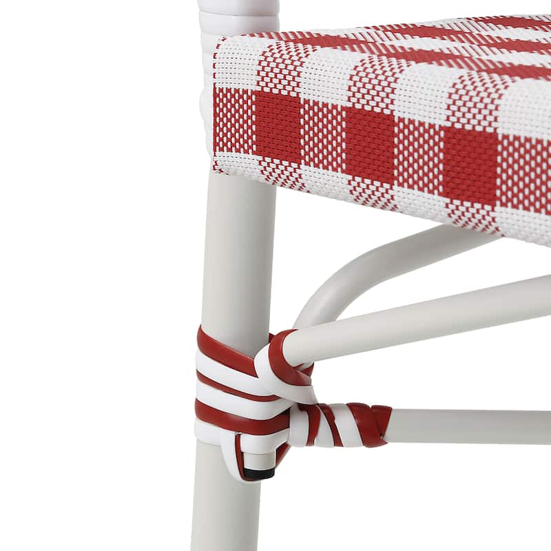 Lidi Classic Country Plaid Patio Dining Arm Chairs by Furniture of America