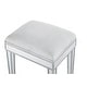 preview thumbnail 5 of 8, Dressing stool 18"Wx 14"D x 18"H in antique silver paint