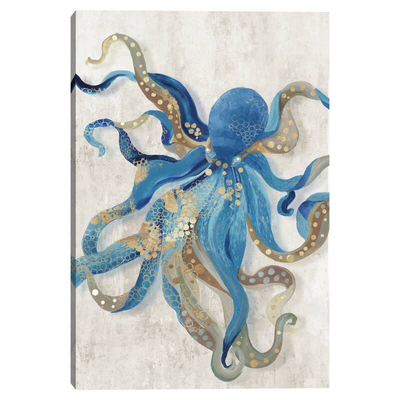 Blue Octopus by Aimee Wilson Canvas Art Print